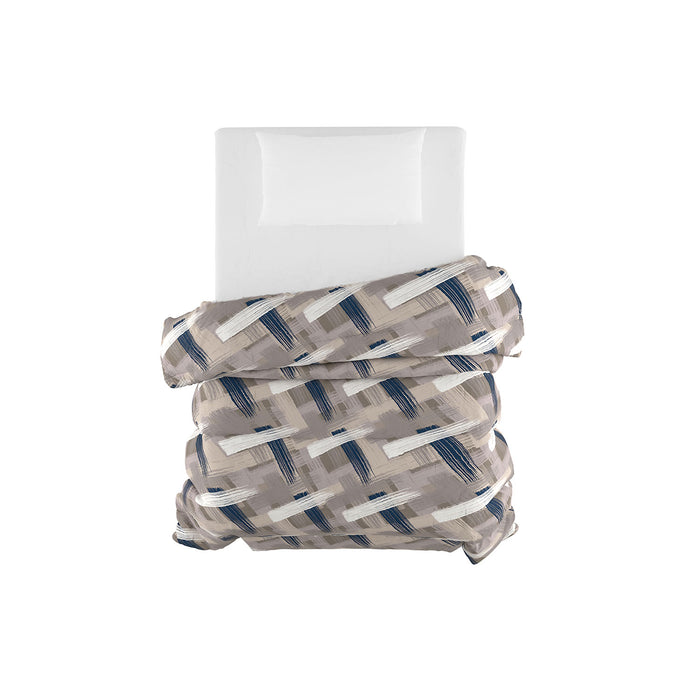 Trapunta Invernale Singola Stampata in Microfibra 200gr Double Face Pennellate