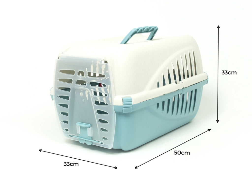 Trasportino Pet Animali Domestici Modello Fufi Colore Azzurro