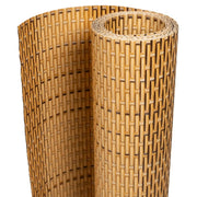 Schermo da balcone | Paravento da Balcone Marrone Chiaro 400x90 cm in Polyrattan