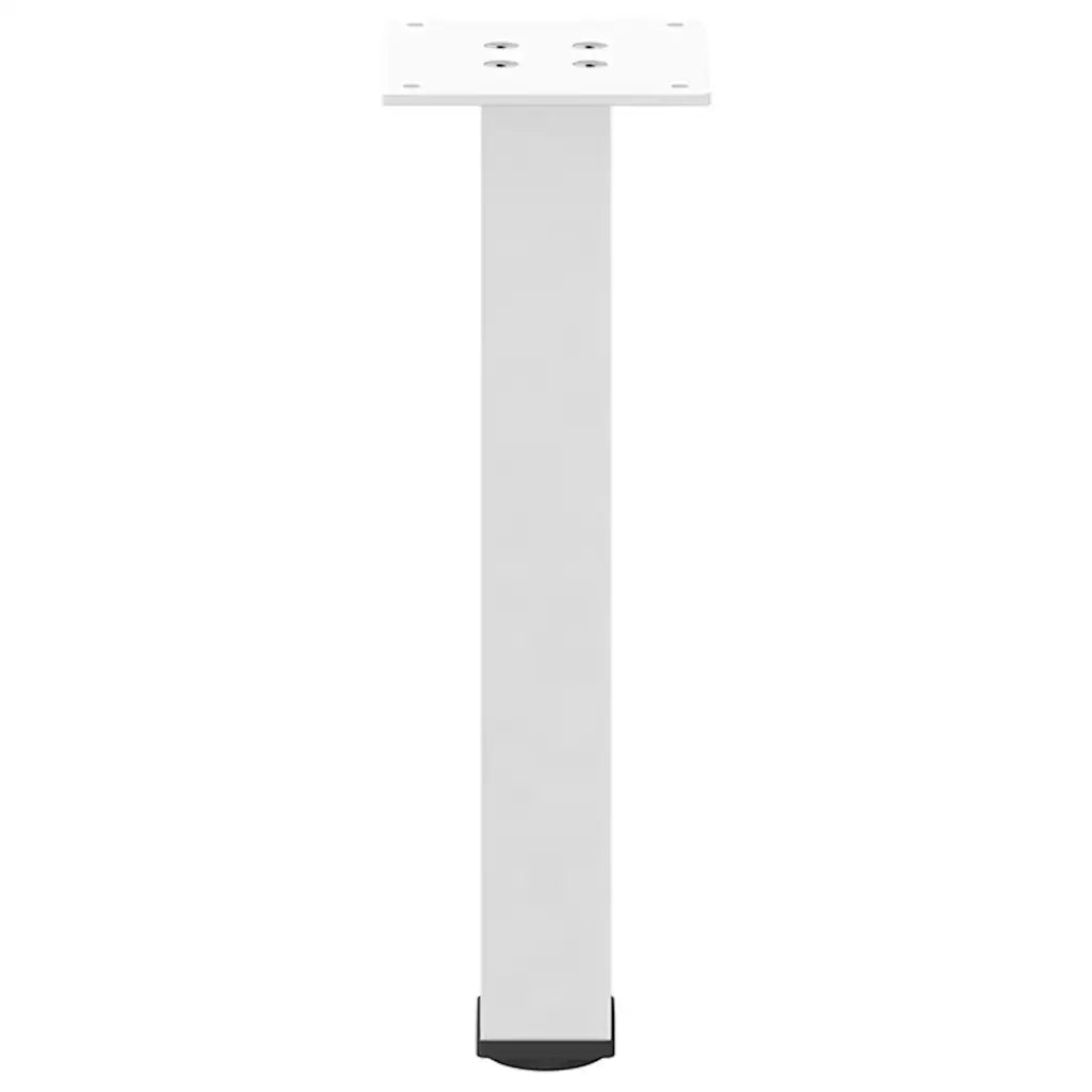 Gambe per Tavolino da Caffè 4 pz Bianche 42-44 cm Acciaio 4012453