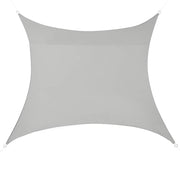 Vela ombreggiante quadrata 2x2m in poliestere poliuretano grigio chiaro 03_0004583