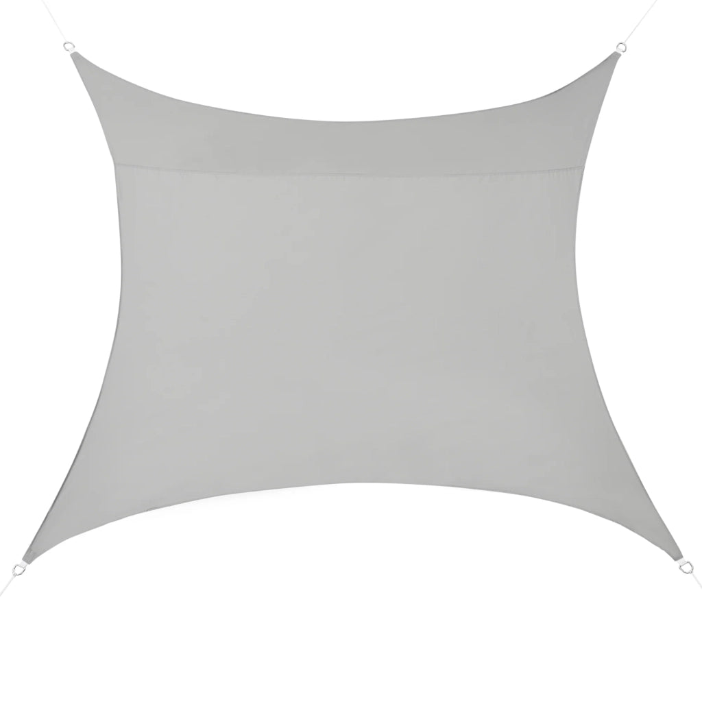 Vela ombreggiante quadrata 2x2m in poliestere poliuretano grigio chiaro 03_0004583