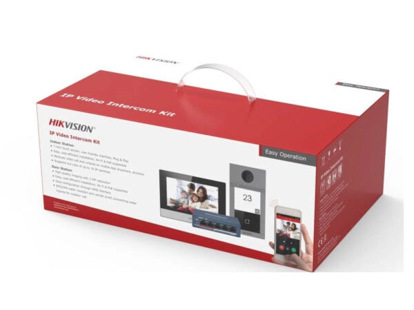 Kit videocitofono IP Monito Bianco 2 Mpx con lettore mifare per sblocco serratura