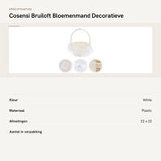 Borsa Decorativa per Fiori - Mandato di Matrimonio - Scatola per Oggetti di Ricordo - 22cm x 22cm x 23cm