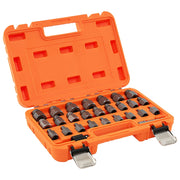 Set di estrattori per viti e steli strappati da 27 pezzi, Kit di rimozione bulloni con doppia testa e innesto Arancione-Deposito utensili Tool
