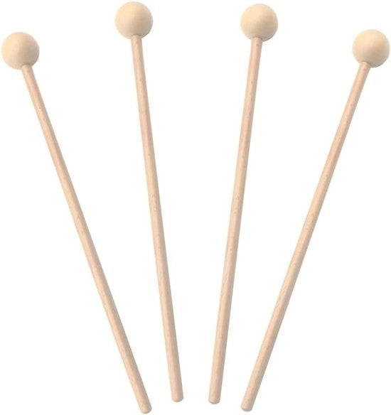 Mazza per Marimba in Legno - Set da 4 - Per Xilofono e Musica per Bambini