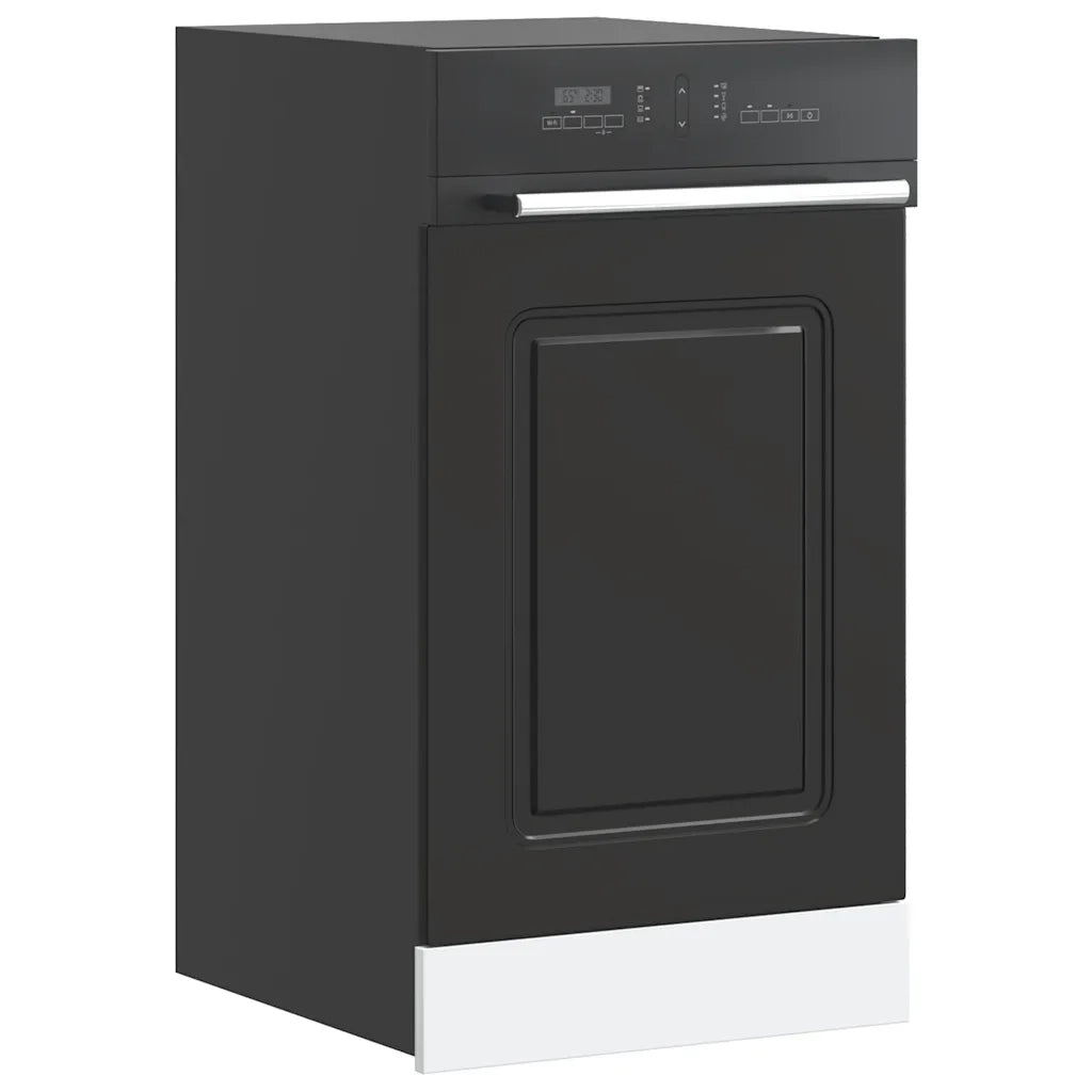 Pannello Lavastoviglie Kalmar Nero 45x1,5x57 cm in Truciolato 853648