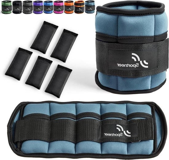 Set di pesi per allenamento personalizzato - 045 kg a 23 kg per singolo peso - Blu (2 confezioni)