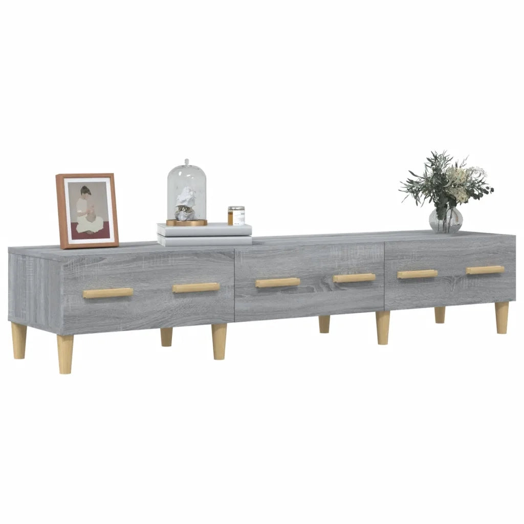 Mobile TV Grigio Sonoma 150x34,5x30 cm in Legno Multistrato 817508