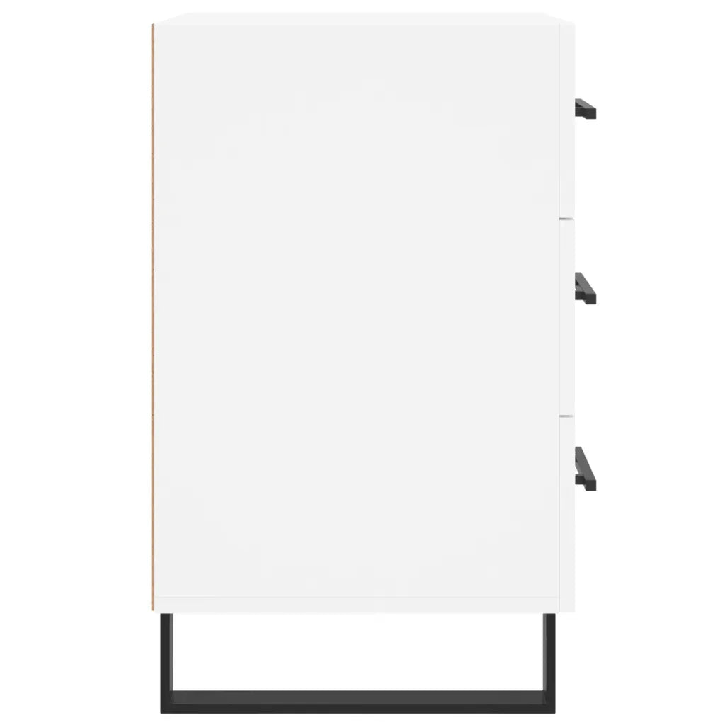 Comodino Bianco 40x40x66 cm in Legno Multistrato 827684