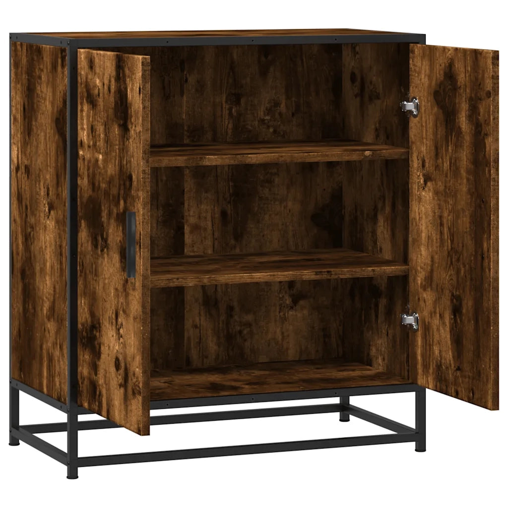 Credenza Rovere Fumo 68x35x76 cm in Truciolato