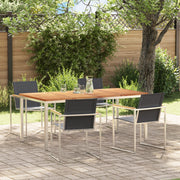 Set da Pranzo da Giardino  5 Pezzi in Teak Massello