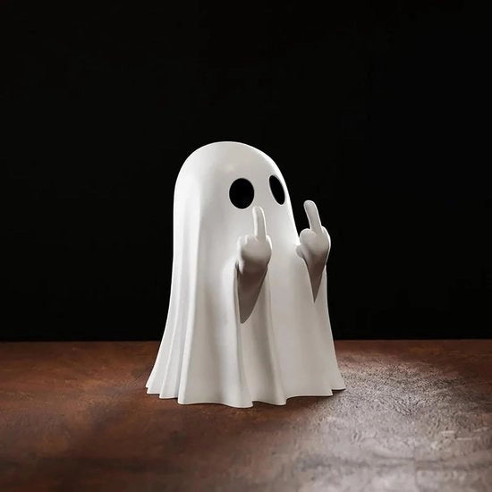 Fantasma Carino, Figura di Fantasma, 2025 Fantasma Halloween, Ornamento per Ufficio, Decorazione per Halloween, Esterno & Interno (Fantasma di Medio Pugno)