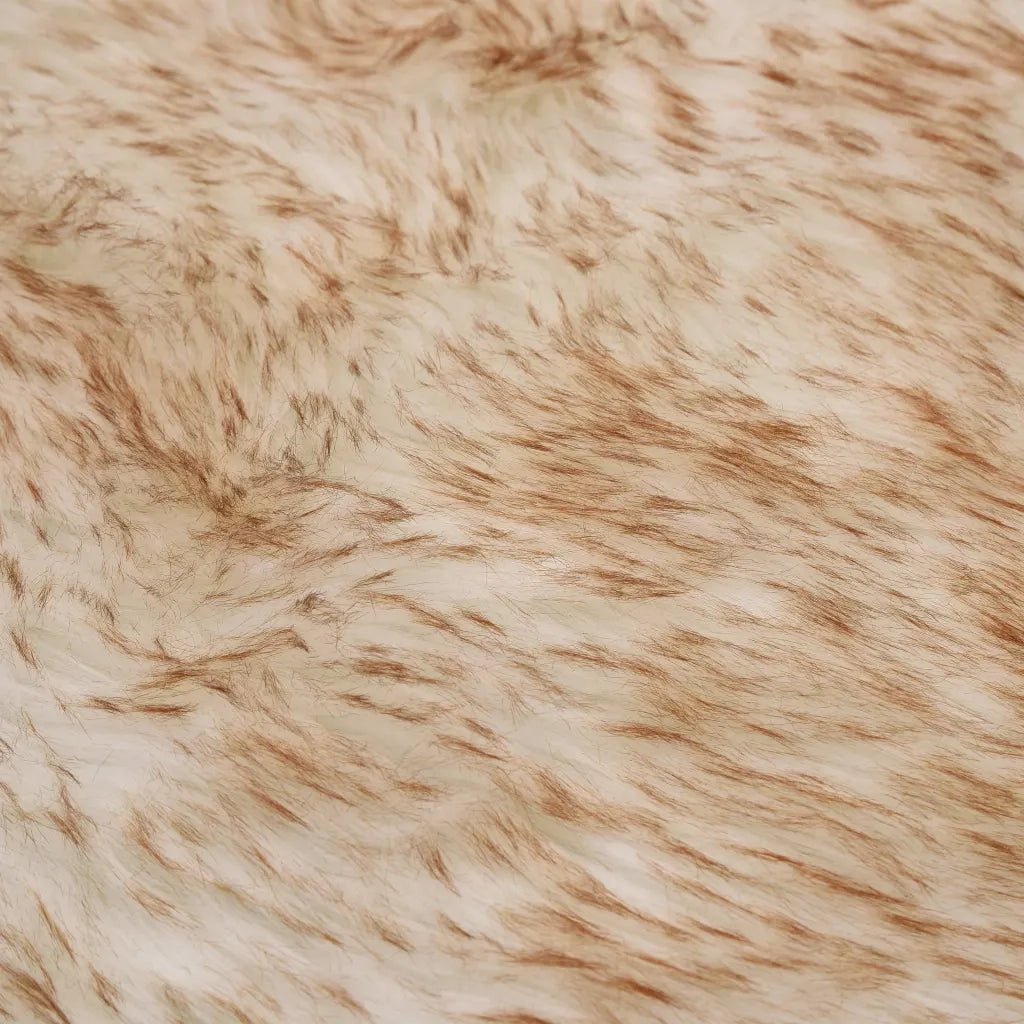 Tappeto in Similpelle di Pecora 60x90 cm Marrone Melange 284715