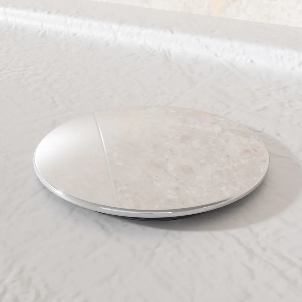 Piatto doccia 90x120 effetto pietra bianco in acrilico altezza slim | Petra