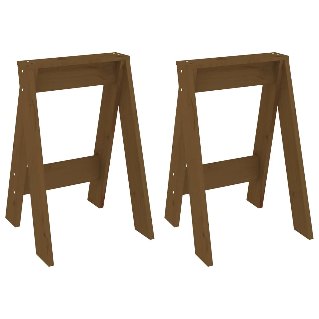 Sgabelli 2 pz Ambra 40x40x60 cm in Legno Massello di Pino 823667