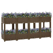 Fioriera Rialzata-Vaso da Esterno-Fioriera Elevata 160x40x71 cm in Polipropilene 931912