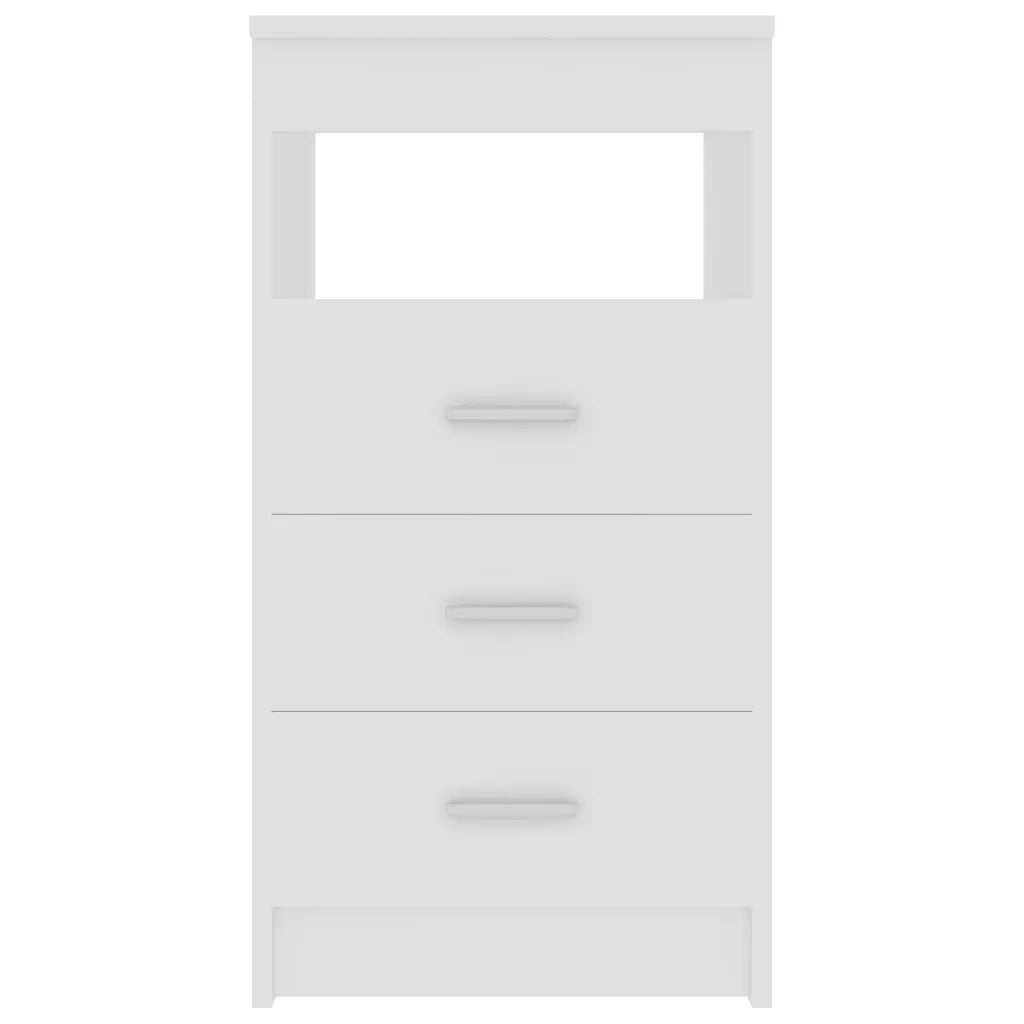 Cassettiera Bianca 40x50x76 cm in Legno Multistrato 801805