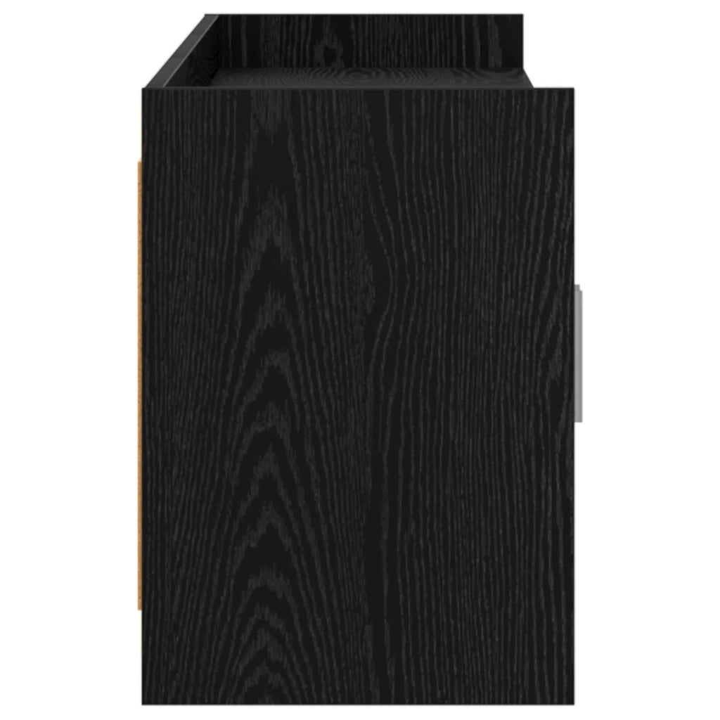 Mobile TV 168 x 33 x 47 cm Rovere Nero Legno ingegnerizzato 8011180