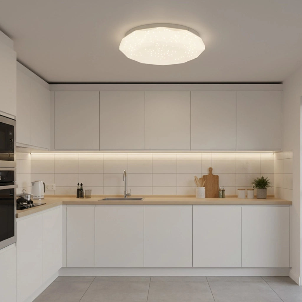 PLAFONIERA LED 36W 3000K-4000K-6500K LUCE REGOLABILE STILE DIAMANTE 31598
