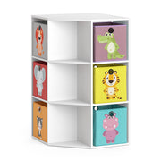 Vicco Libreria bambini Bianco 64 x 107.8 cm con 6 scatole pieghevoli opt.1
