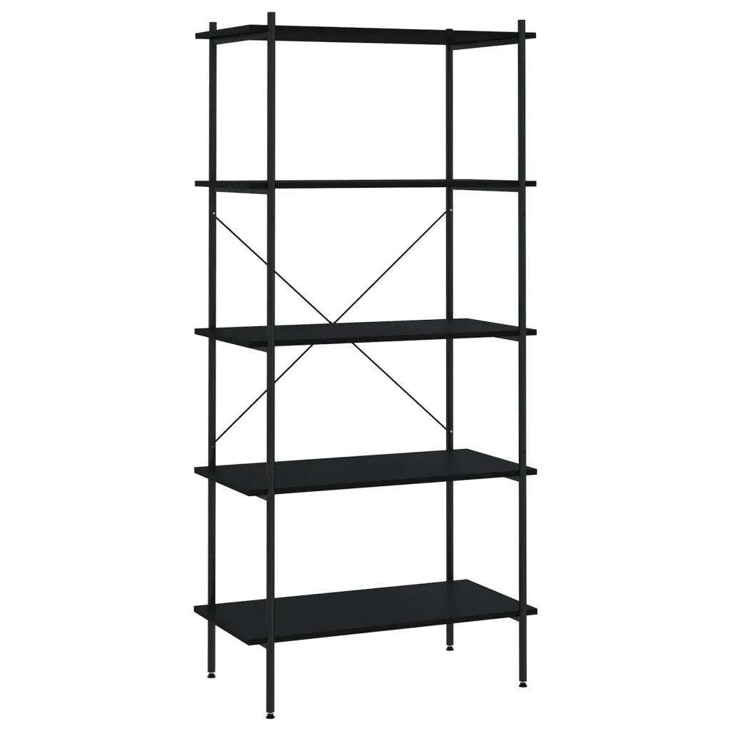 Scaffale con 5 Mensole Nero 80x40x163 cm CFW3090654