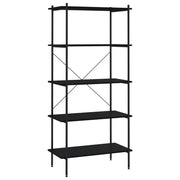 Scaffale con 5 Mensole Nero 80x40x163 cm CFW3090654