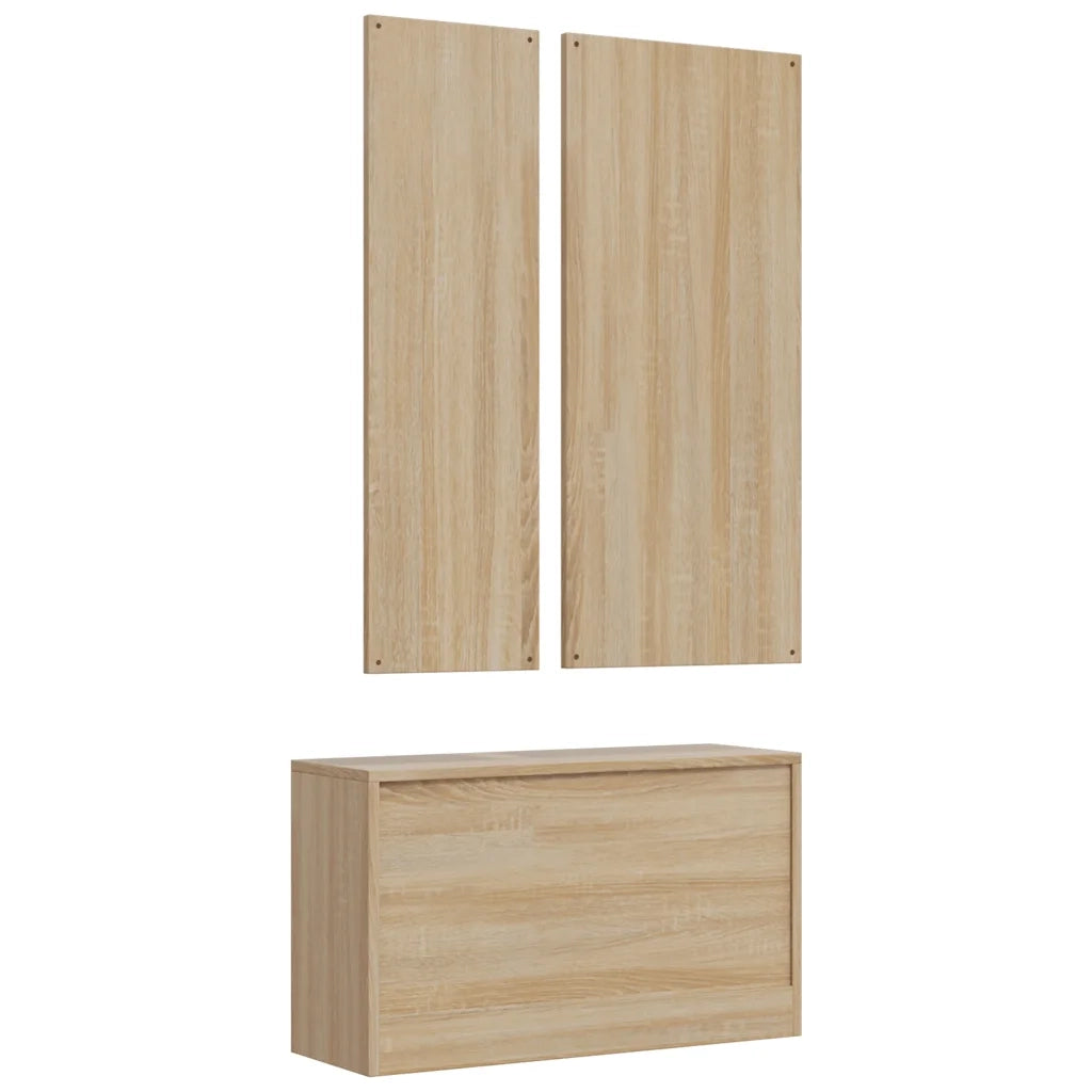 Set Scarpiera 3 in 1 Rovere Sonoma Legno Aggregato 342572
