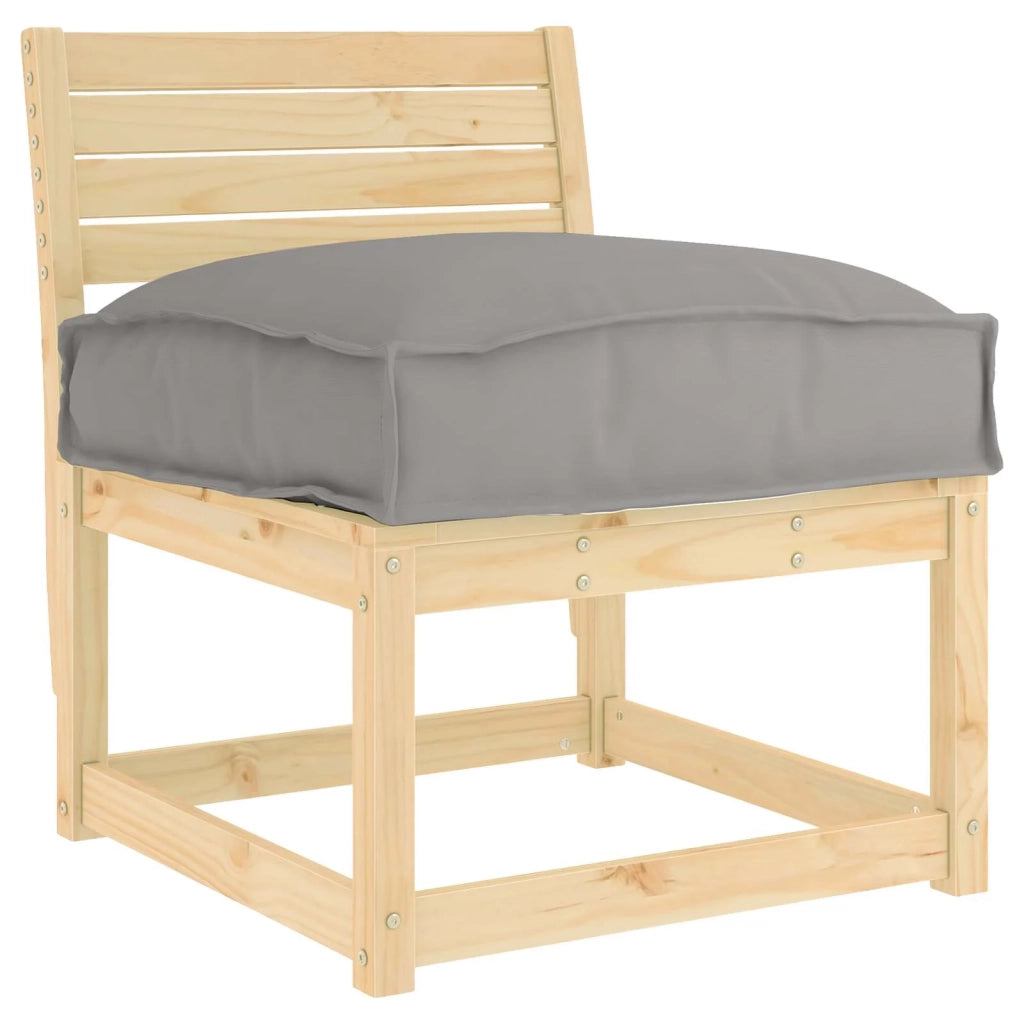 Cuscino Grigio 50 x 50 x 12 cm Tessuto Oxford 42001469