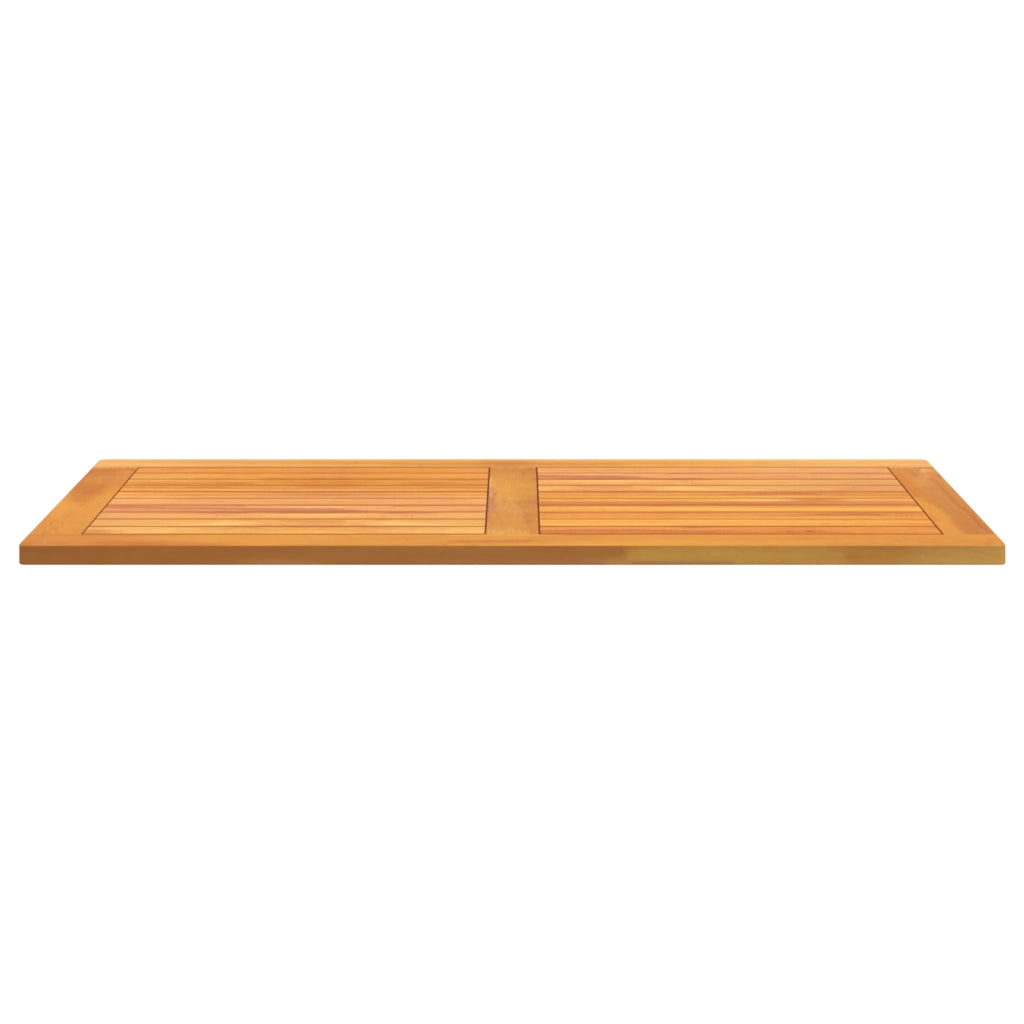 Piano Tavolo 110x55x2,2 cm Rettangolare in Legno Massello di Acacia
