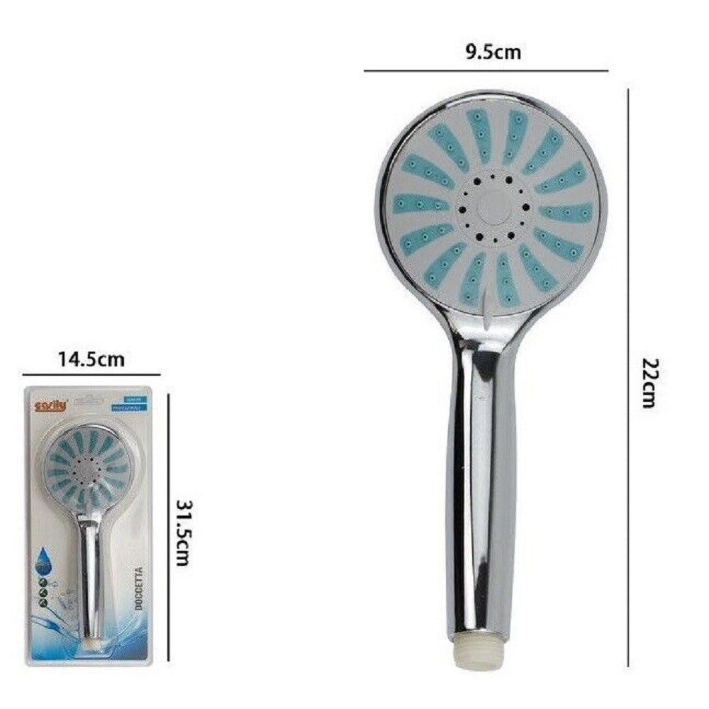 Trade Shop - Doccetta Doccino Soffione Doccia Cornetta Elegante Moderno Bagno 22x9.5 Cm 69339 -