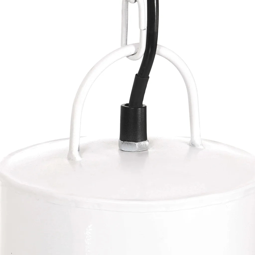 Lampada a Sospensione 25 W Bianca Rotonda 48 cm E27 320566