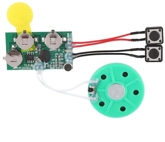 Modulo di Riconoscimento Vocale - Modulo di Suono - Modulo di Comando di Suono - Chip di Voce - Dispositivo Creativo per Inviti - Funzionamento Facile