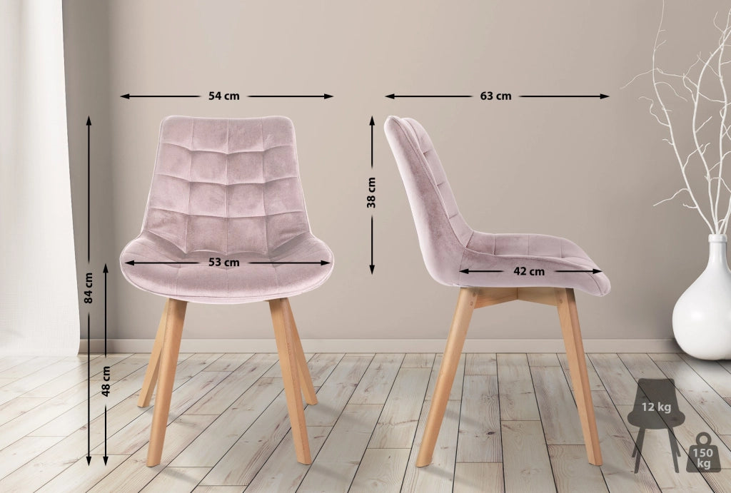 2er Set Stьhle Brook Samt