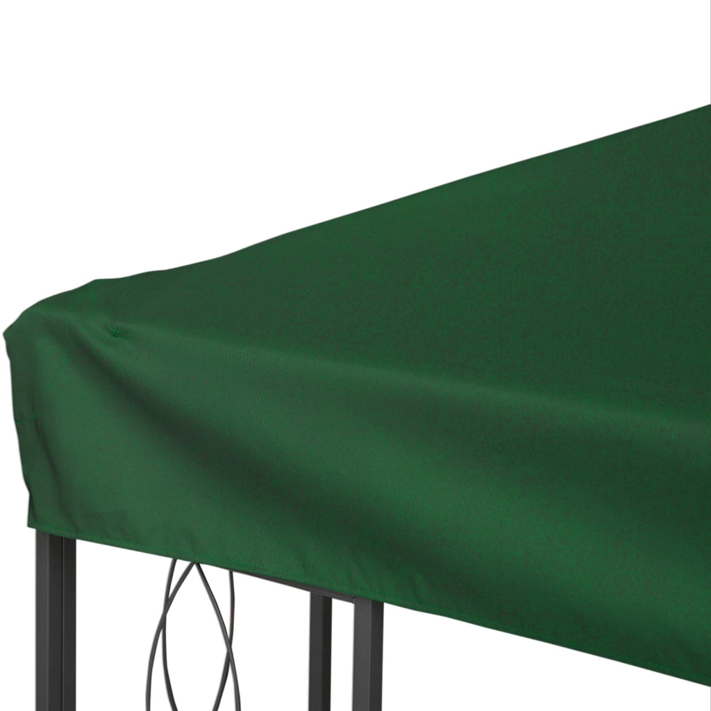 Tetto sostitutivo per gazebo da giardino 3x4m in poliestere resistente colore verde