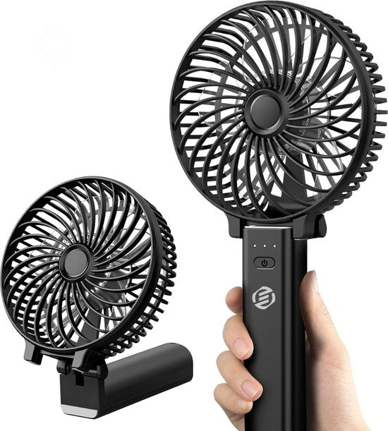 Ventilatore Manuale Mini - Ventilatore Manuale Portatile - Ventilatore Manuale Ricaricabile - Ventilatore Manuale Trasportabile