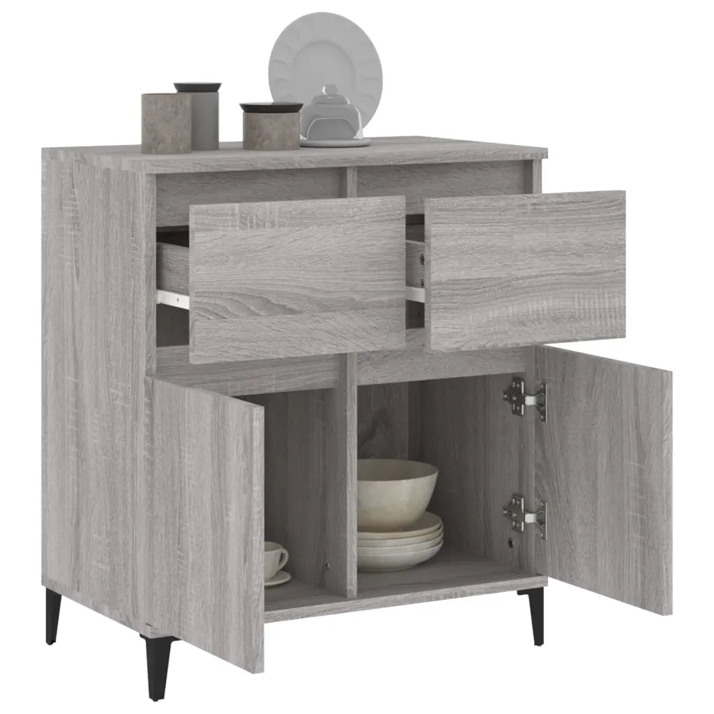 Credenza-Buffet-Armadio da cucina Grigio Sonoma 60x35x70 cm in Legno Multistrato 861964