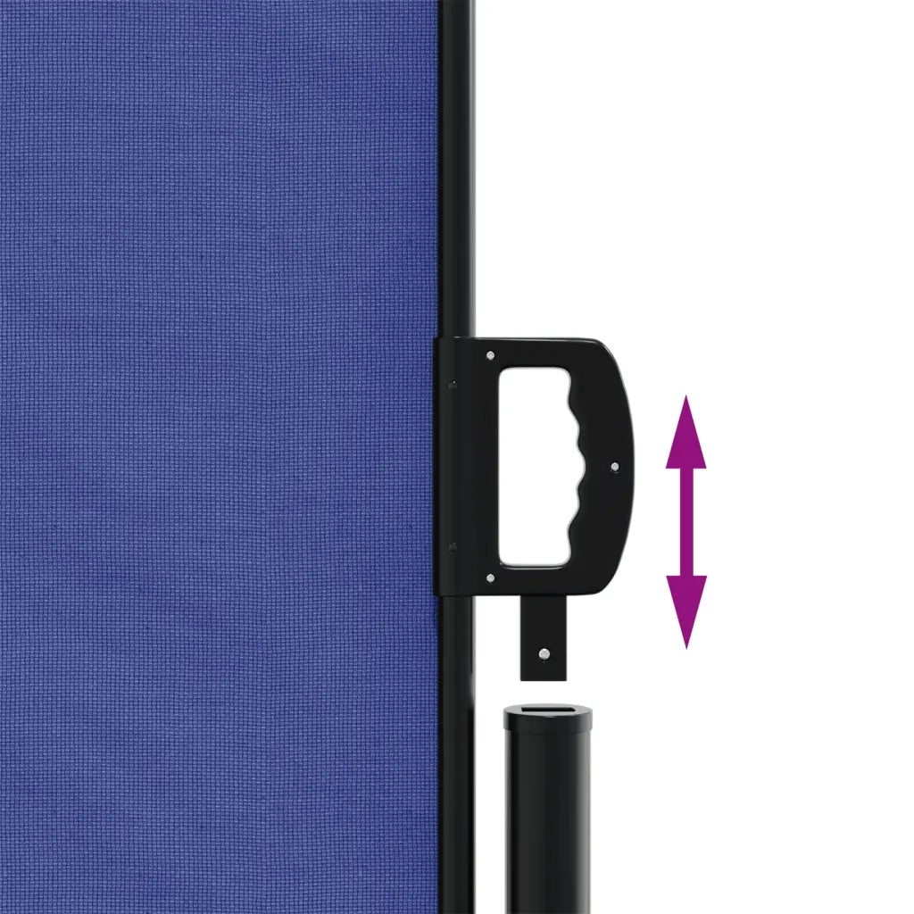 Tenda da Sole | Tenda parasole Laterale Retrattile Blu 220x1000 cm