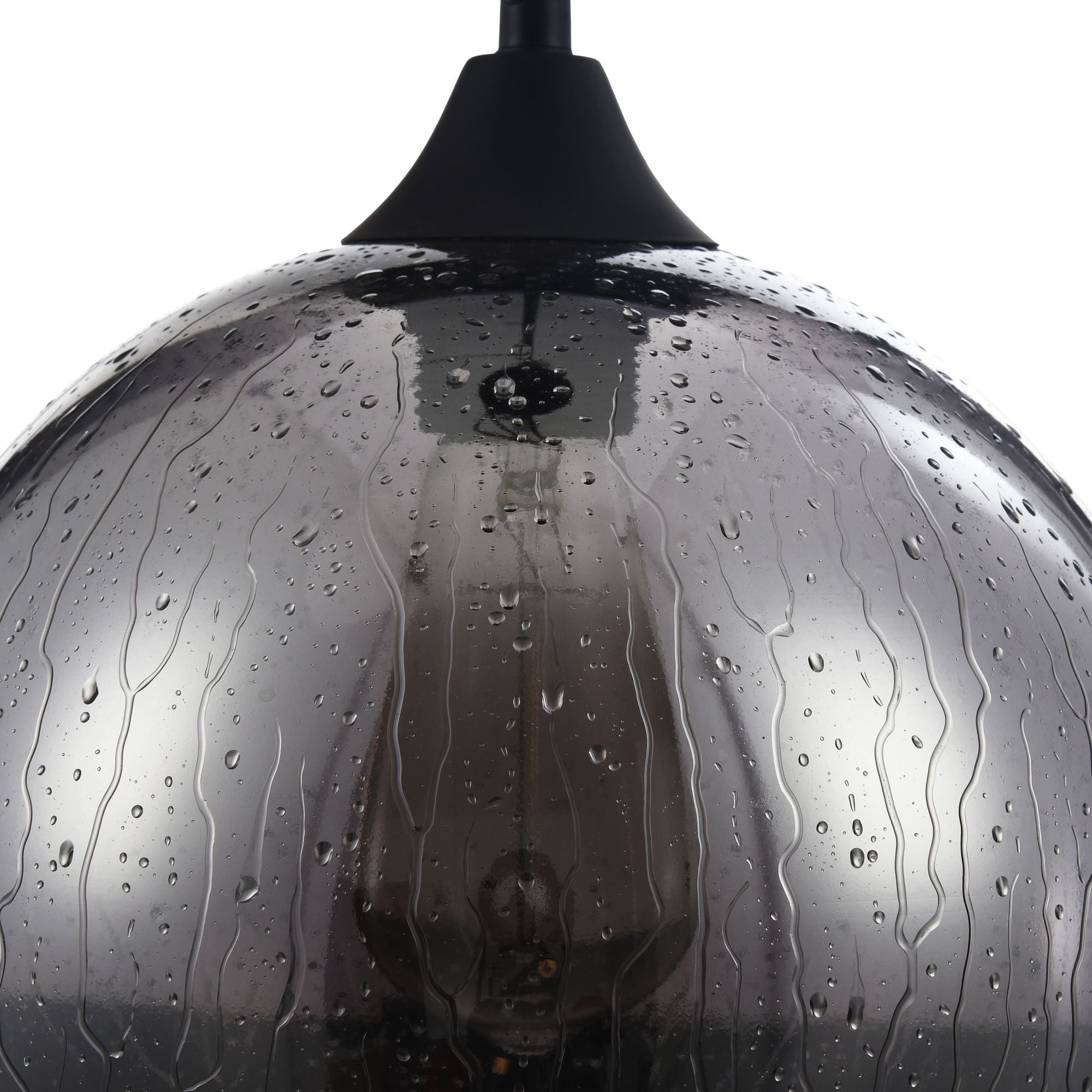 Lampada pendente Pendant in Metallo Bergen Nero