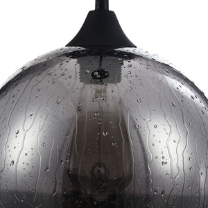 Lampada pendente Pendant in Metallo Bergen Nero