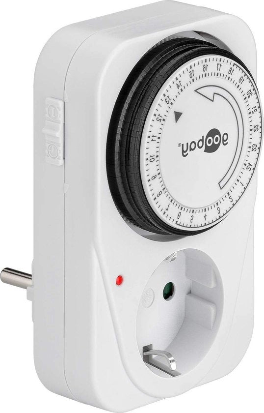 Timer meccanico analogico per presa di corrente - impostazione oraria