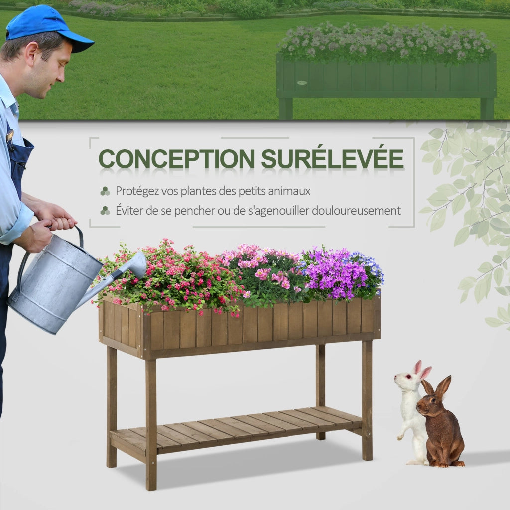 Fioriera da Giardino con Ripiani ¨C zephmum ¨C Legno di Pino 110x46x76 cm