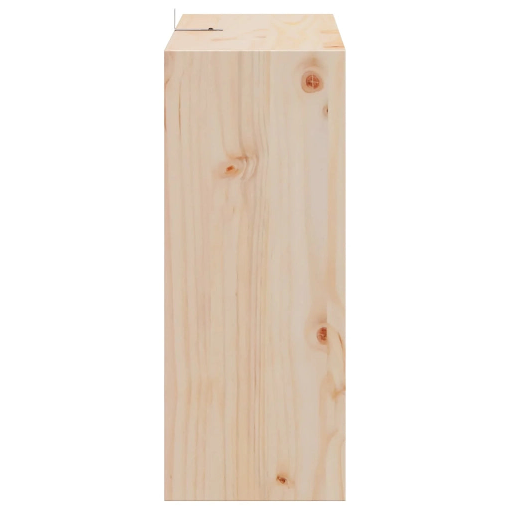 Portabottiglie 2 pcs Naturale 62 x 25 x 62 cm Pino massello 893318