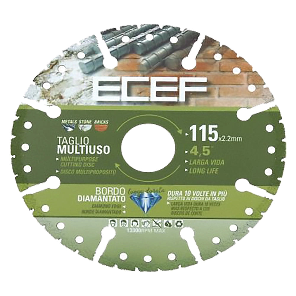 DISCO DIAMANTATO 'MULTIUSI' ø 115 x 2,2 mm  - ECEF