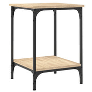 Tavolino da Salotto-Tavolino da soggiorno Rovere Sonoma 40x40x55 cm Legno Multistrato