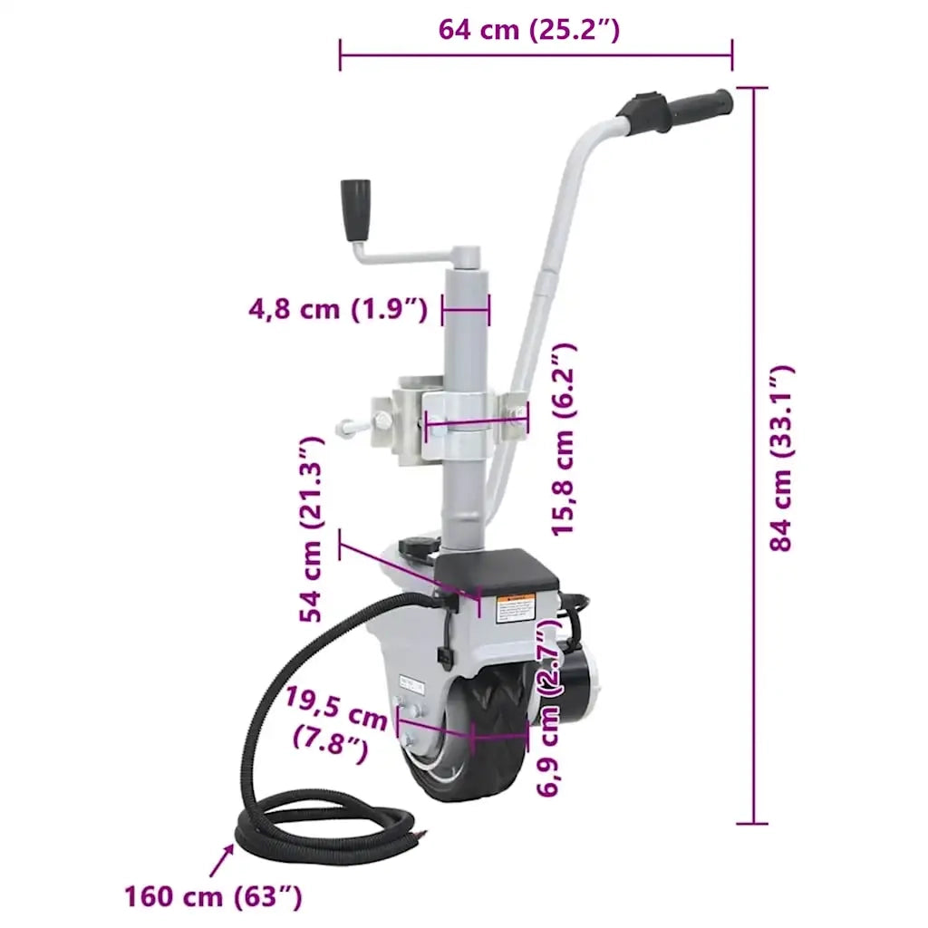 Puleggia Tenditrice Motorizzata in Alluminio Rimorchio 12V 350W 41557