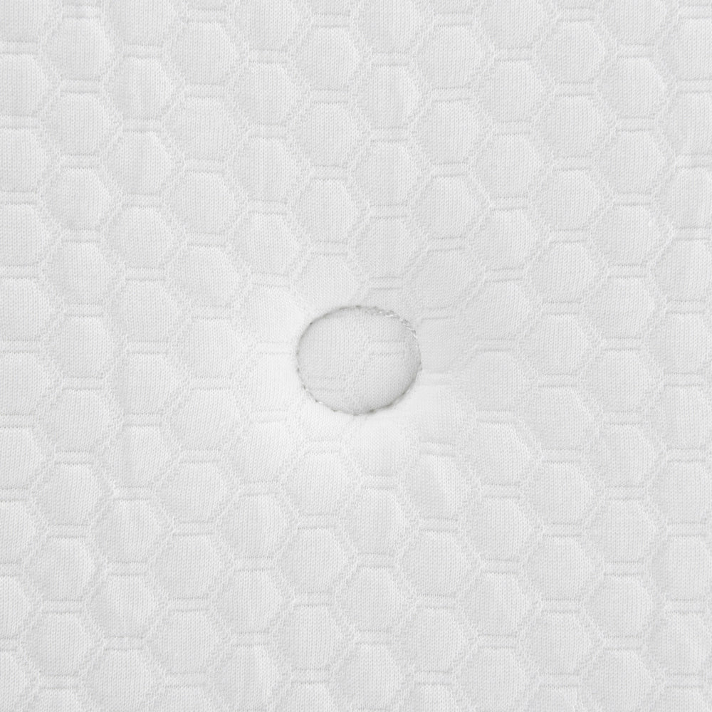 Materasso Bifacciale Tessuto Bianco Singolo 80 x 200 cm Medio Rigido