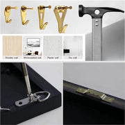 Kit di Appeso per Foto - Accessori Completi - Argento - Adatto per Cornici Fotografiche Specchi Dipinti - 230 pezzi