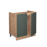 Mobile lavello cucina Fame-Line Verde-oro rustico/Rovere dorato 80 cm, PL Rovere Vicco
