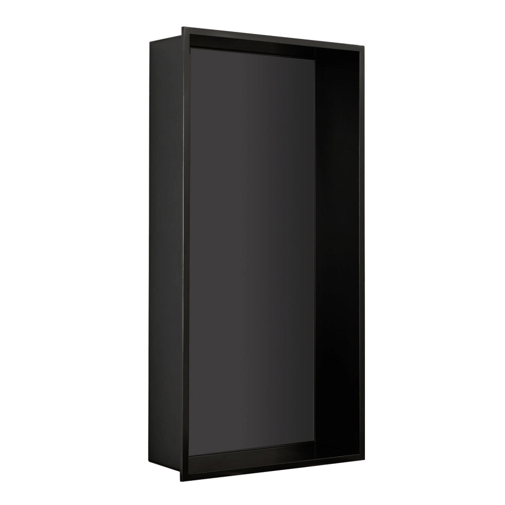 Nicchia da parete incassata 32x10x62H cm in acciaio inox AISI 304 Gedy serie GUEST - Nero Matt